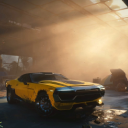 Cyberpunk 2077 Yellow Super Car live wallpaper icon