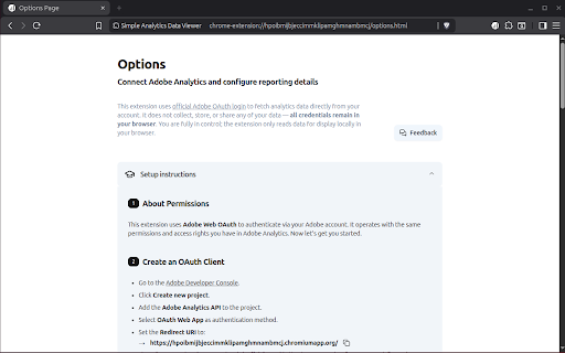 Simple In-Page Analytics Viewer screenshot