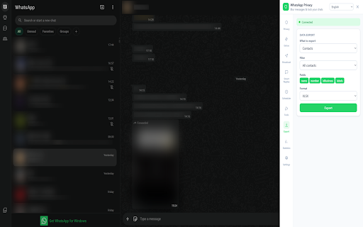 WhatsApp Privacy - Blur & Lock screenshot
