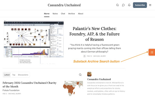Substack Archive Search - Substack Post Indexer screenshot