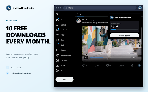 X (Twitter) Video Downloader screenshot