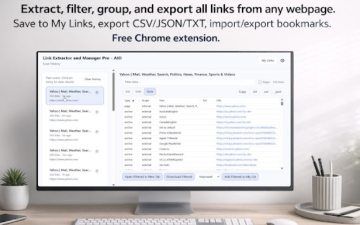 Link Extractor and Manager Pro - AIO screenshot