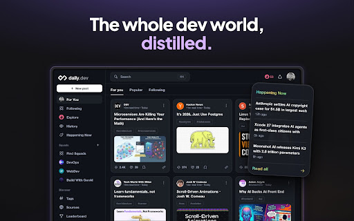daily.dev | Where developers discover what's next screenshot
