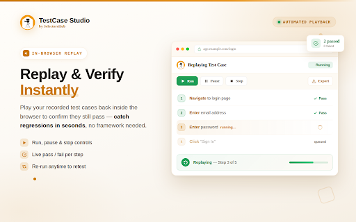 TestCase Studio - Selenium IDE screenshot