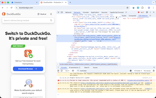 CSS Selector Generator screenshot