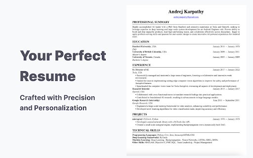 AI Resume Tailor screenshot