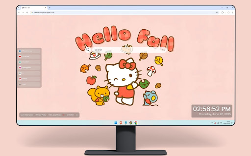 Hello Fall Hello Kitty Live Wallpaper screenshot