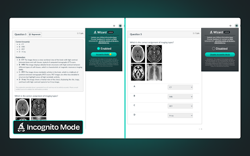 Wizard - Quiz Solver Canvas AI Extension screenshot