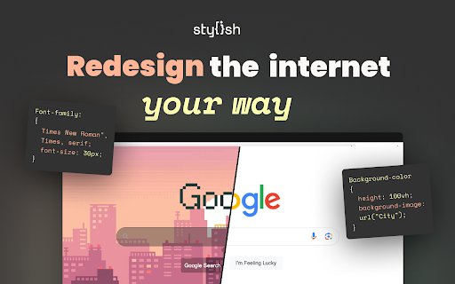 Stylish - Custom themes for any website screenshot