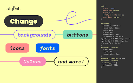 Stylish - Custom themes for any website screenshot