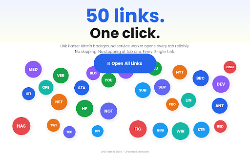 Link Parser Ultra – Extract & Open All Links screenshot