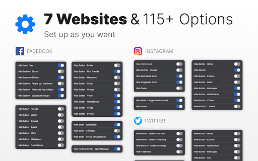SocialFocus — Hide Feeds, Shorts & Distractions screenshot