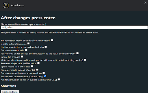 AutoPause screenshot