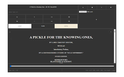 MOBI Reader screenshot
