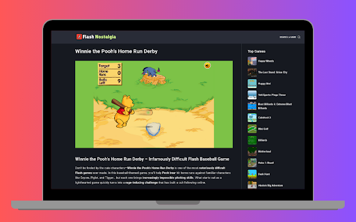 Flash Games Nostalgia screenshot