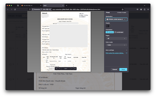 Tiện ích hoá đơn điện tử screenshot