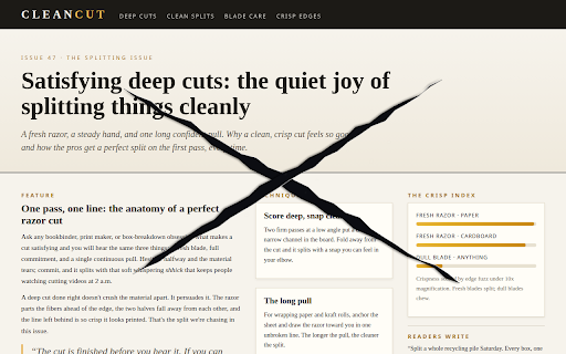 Hard Cut screenshot