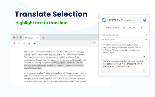 SYSTRAN Translator screenshot