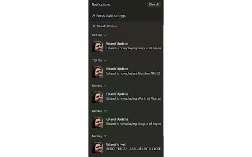 Esfand Updates screenshot
