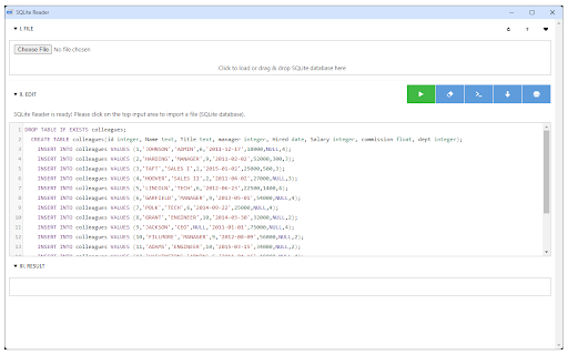 SQLite Reader screenshot