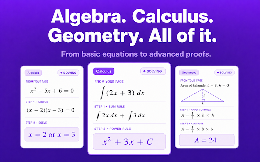 MathPal - AI Math Solver Extension screenshot
