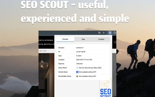 SEO Scout screenshot