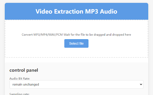 Extract MP3 audio from video screenshot