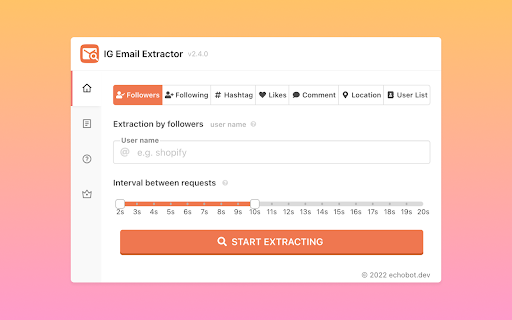 Email Scraper for Ins screenshot