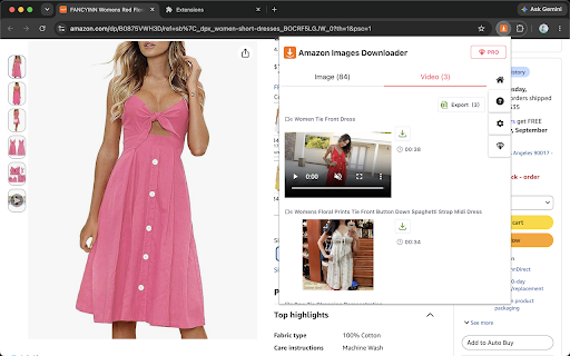 Amazon Image & Video Downloader - Bulk Tool screenshot