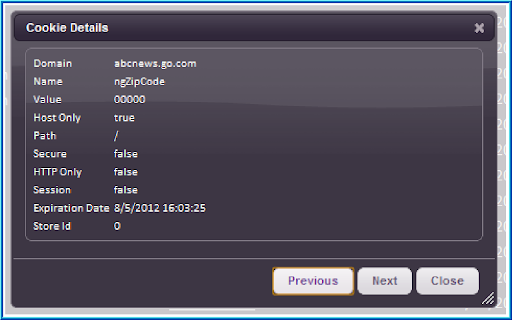 Awesome Cookie Manager screenshot