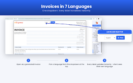 Aliexpress Free invoice - AliInvoice™️ screenshot