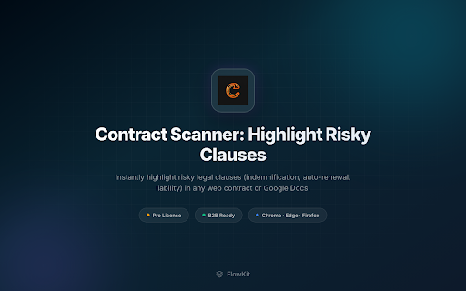 Contract Scanner: Highlight Risky Clauses screenshot