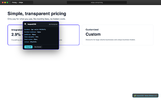 InspectCSS - CSS Inspector & Tailwind screenshot