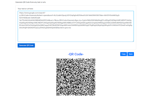 QR Code Generator screenshot