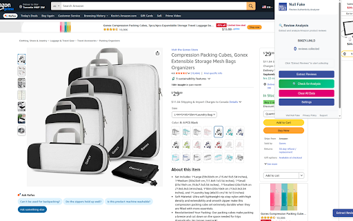 Null Fake - Product Review Authenticity Analyzer screenshot