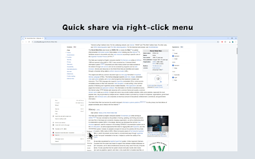 Share All - One-Click Sharing for Web Pages screenshot
