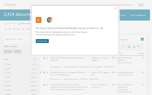 Scopus Document Download Manager screenshot