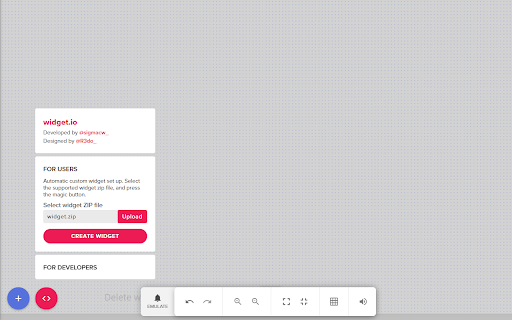 widget.io screenshot