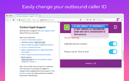 PulseHD Click to Dial screenshot