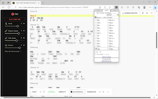 KANTAN Chord screenshot