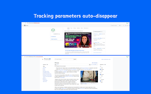 Tracking Parameter Cleaner - Auto Remove URL Tracking Parameters screenshot