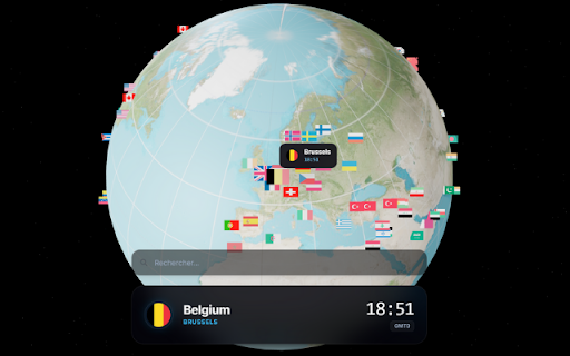 Horloge - World Time Map screenshot