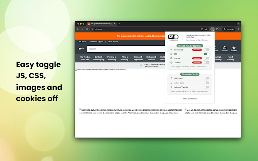 SEO Toggle - An SEO Testing Extension screenshot