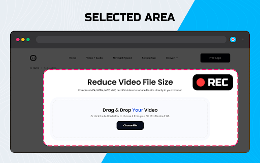 Screen Recorder for Tabs, Desktop, and Apps screenshot