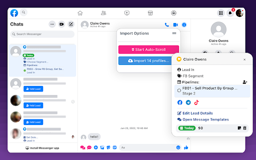 FlowChat - Multi-Platform Chat Management screenshot