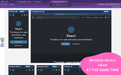 Mobile View: Test responsive designs fast screenshot