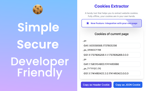 Cookies Extractor screenshot
