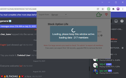 dTools - member list saver for Discord screenshot