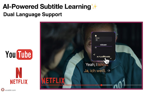 Vocabbi: Learn Languages 🗣️ | AI 🧠, Netflix 🎬 screenshot