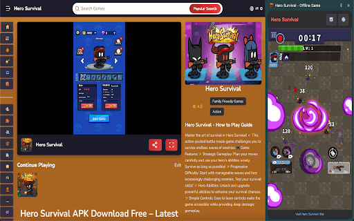 Hero Survival - Offline Game screenshot